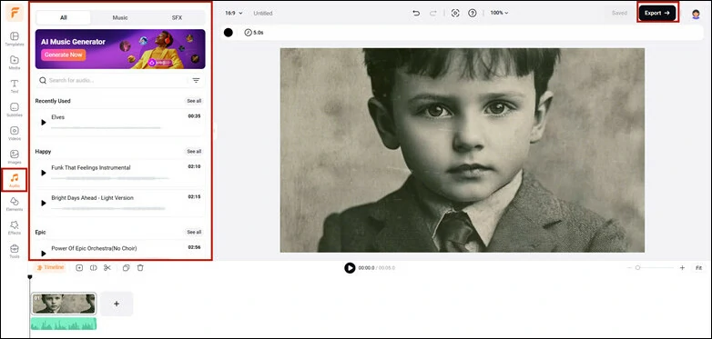 Download the Animated Video or Continue Edits in FlexClip