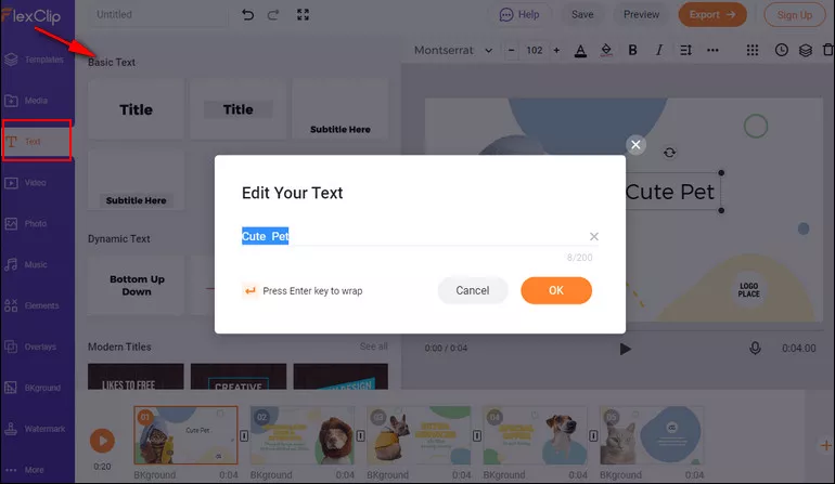 Add Animation to Text