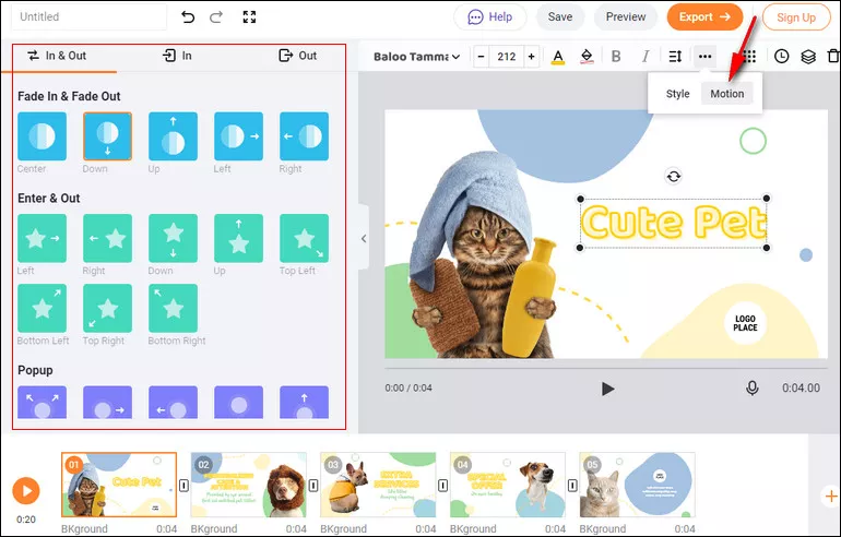 Add Animation to Text