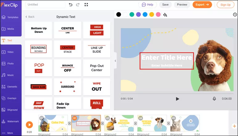 Customize Dynamic Text