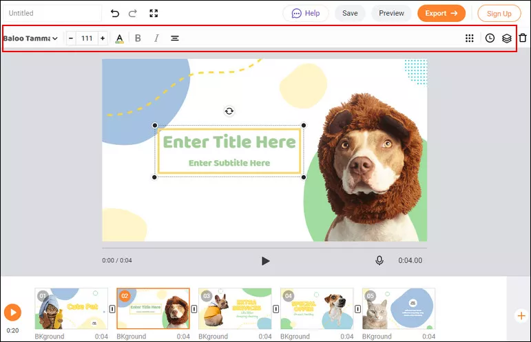 Customize Dynamic Text