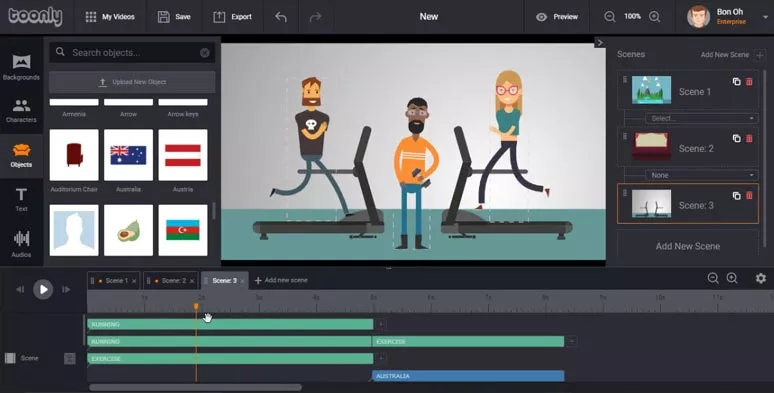 Create funny animated videos by Toonly 