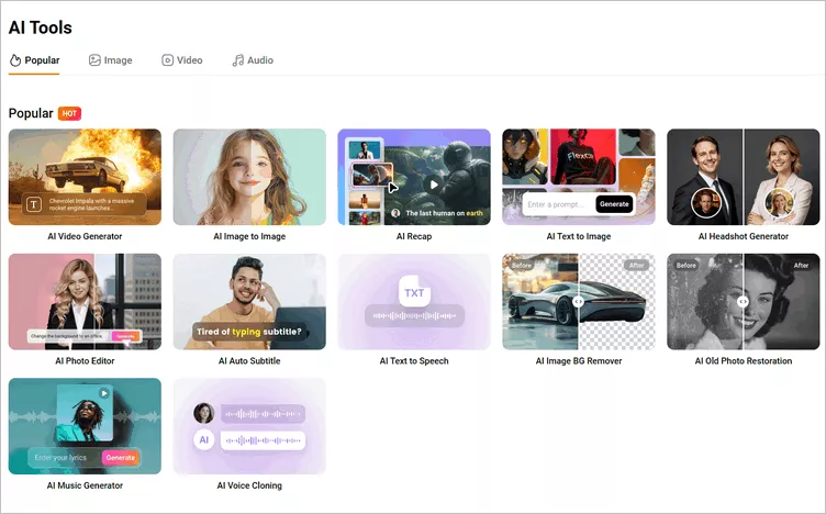 Advanced AI features to streamline the entire animated video creation