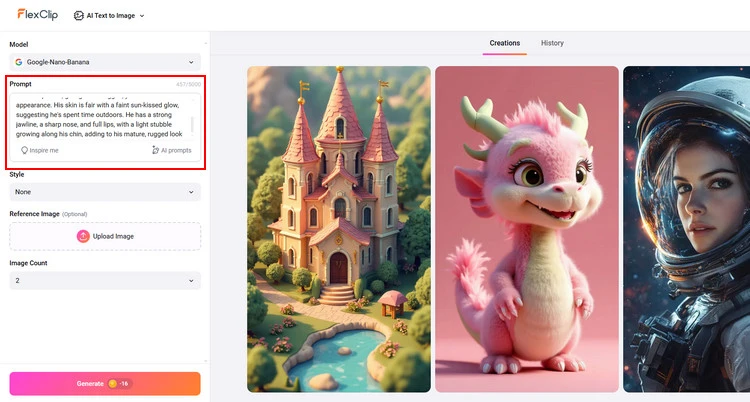 Type Text Description - FlexClip
