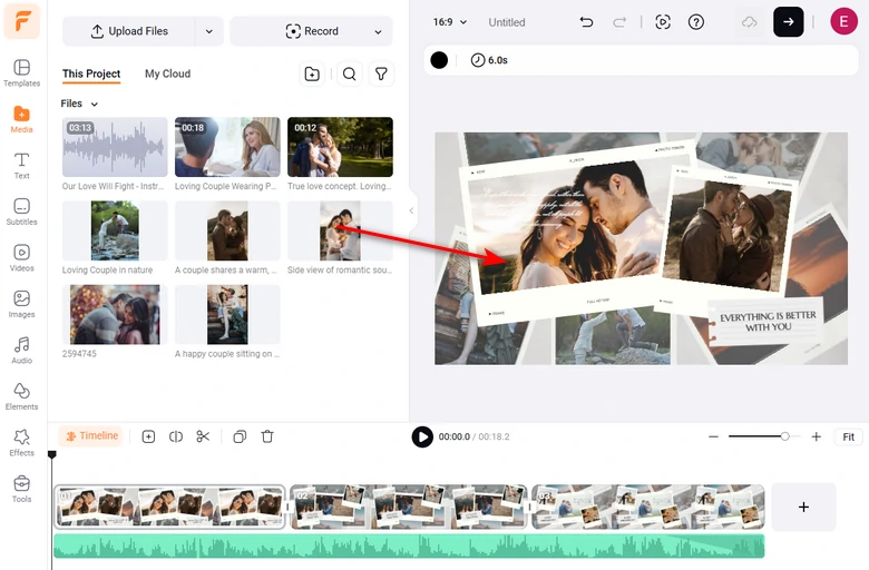 Replace Resources of Anniversary Video Template