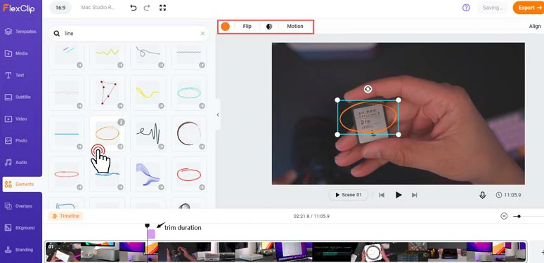 Use animated and hand-drawn circles, arrows, or lines to annotate videos
