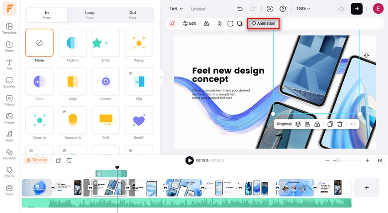 Easily animate app explainer images within mobile frame for dynamic display