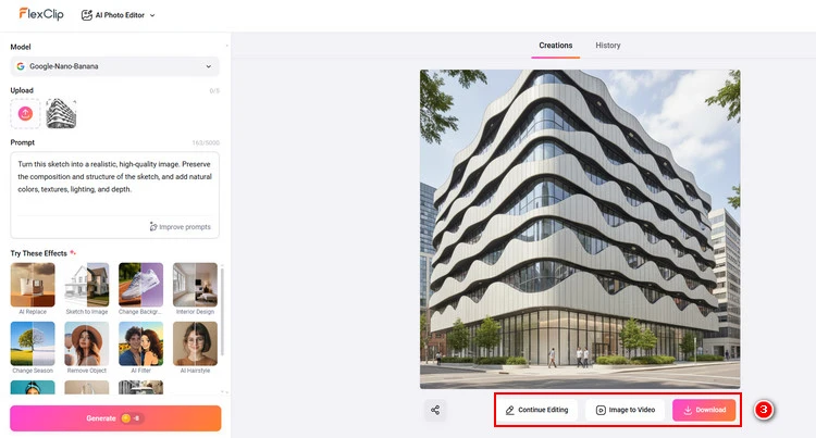 Download AI Architectural Rendering - FlexClip