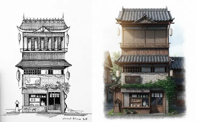 Architectural Rendering Example - FlexClip