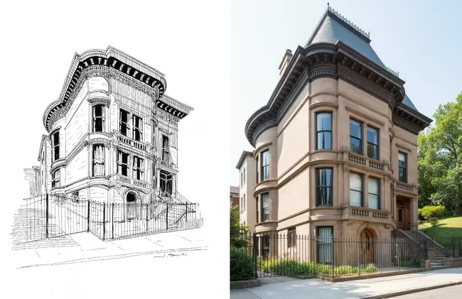 Architectural Rendering Example - FlexClip