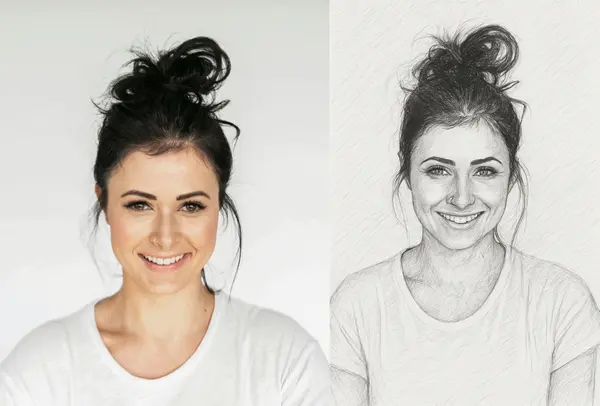 Generate Sketch for Portrait - FlexClip