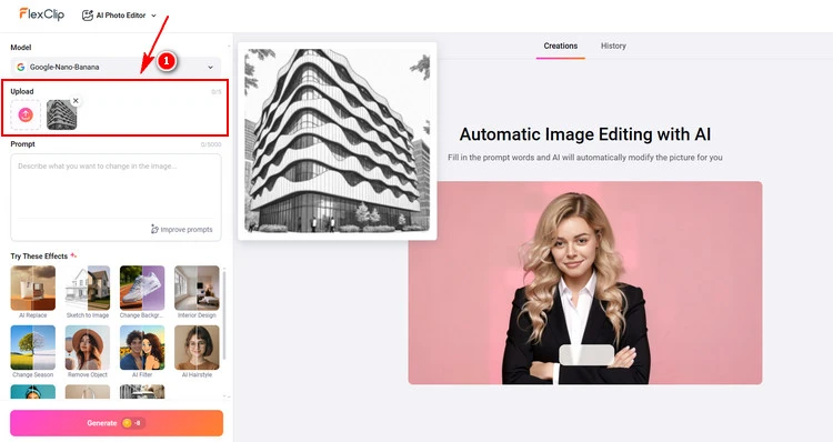 Upload Your Sketch - FlexClip