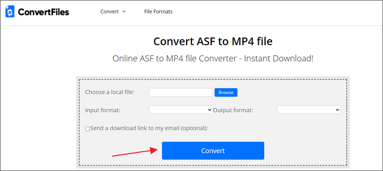 Convert ASF to MP4 Online with ConverFiles