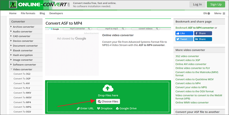  Convert ASF to MP4 Online with OnlineConvert 