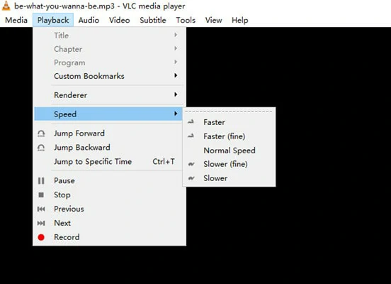 Fee Audio Speed Changers for Computer - VLC