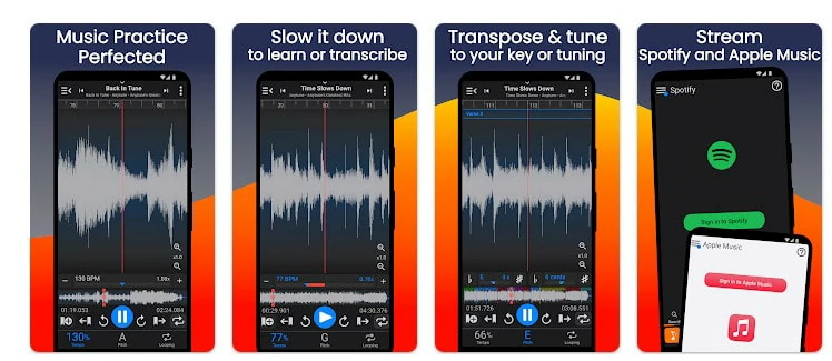 Audio Pitch and Speed Changers for Mobile - Anytune