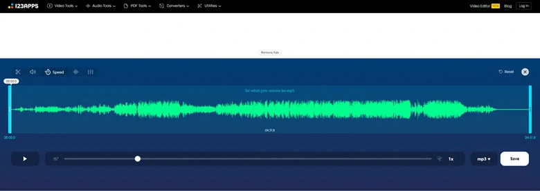Audio Speed Changer Online - MP3 Cutter