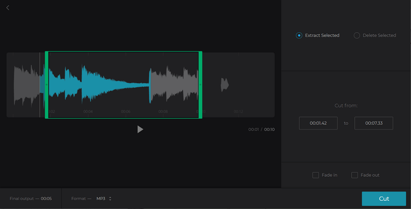 Clide - Trim audio file