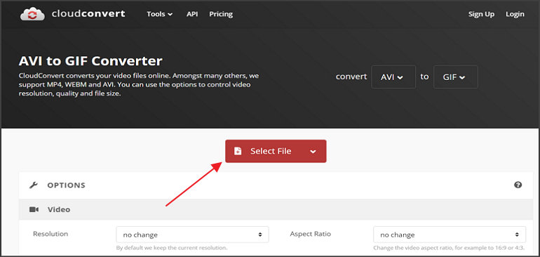 How to Convert AVI to GIF Online for Free with CloudConvert