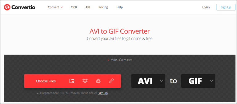 How to Convert AVI to GIF Online for Free with Convertio