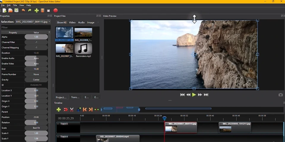 AVI Video Editor - OpenShot