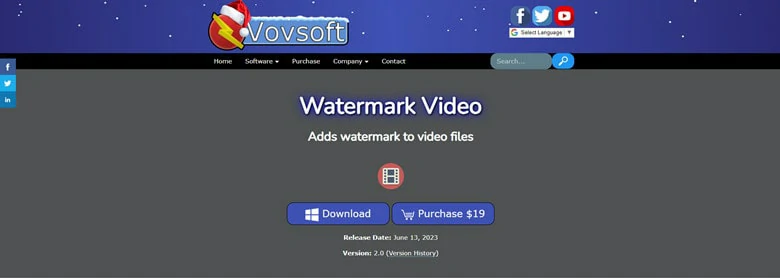 Batch Watermark Video with Vovsoft Watermark Video