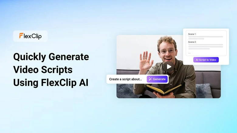 FlexClip's AI Video Script Generator to Generate Unique and Interesting Bedtime Storyline