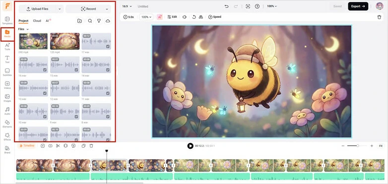 Combine Visuals and Narration Together to Create Your Bedtime Story Video