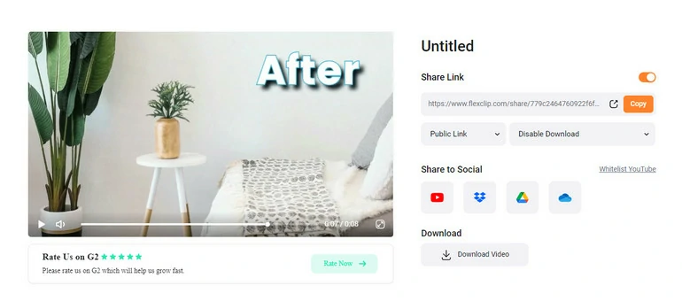 Share Before & After Video