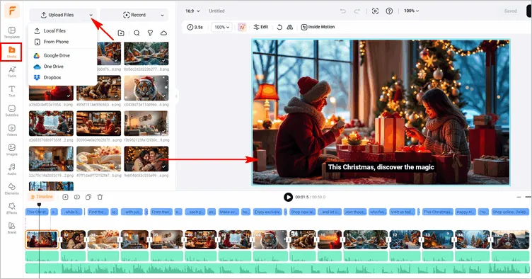 Bring the Christmas Ad Script to Life with Visuals