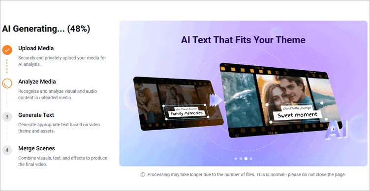 Auto Edit to Turn Your Footage into a Christmas Ad Automatically- Generate