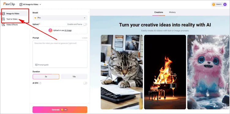 Try FlexClip's AI Video Generator to Create an AI Christmas Intro - Text to Video