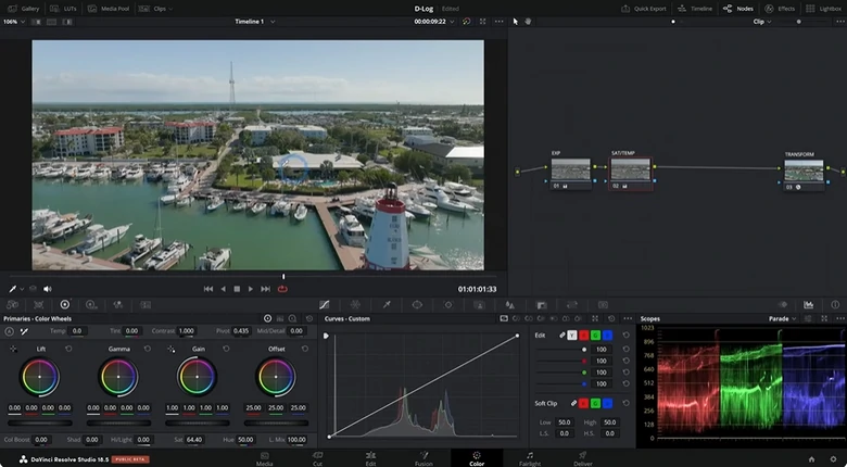 Descrição geral do Davinci Resolve