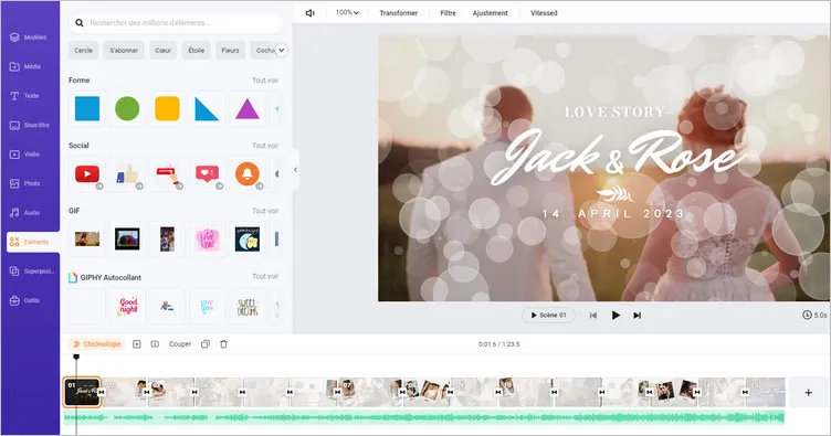 FlexClip Editeur vidéo en ligne - Présentation