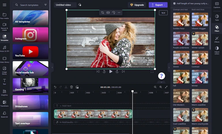 Logiciel de montage vidéo en ligne gratuit sans téléchargement - ClipChamp