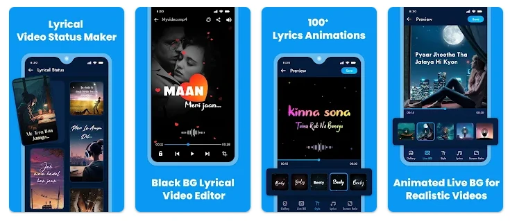 Beely - Lyric Video Creation App