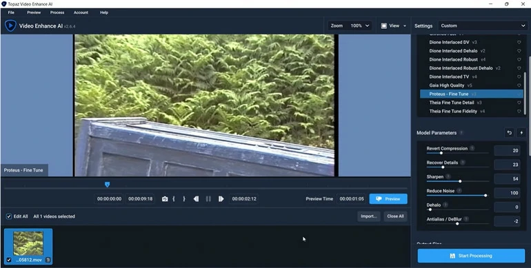 Reduce Video Noise with Topaz Video AI