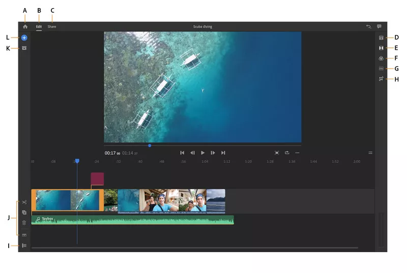 Best Instagram Video Editing Software for PC - Adobe Premiere Rush