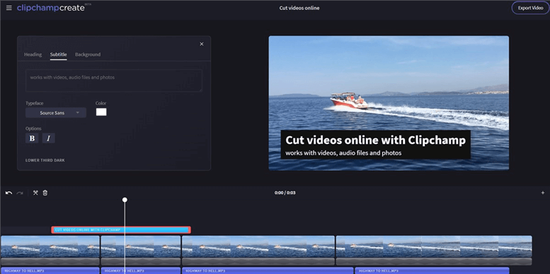 Best Video Editor for YouTube - ClipChamp