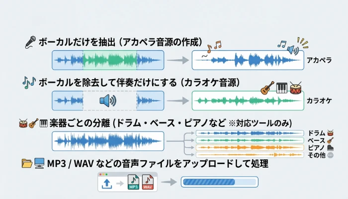 ボーカルリムーバーでできること