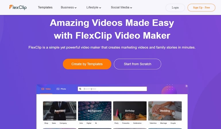 Birthday Video Maker - FlexClip