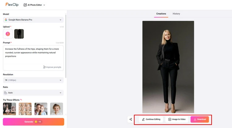 Download Your Photo- FlexClip