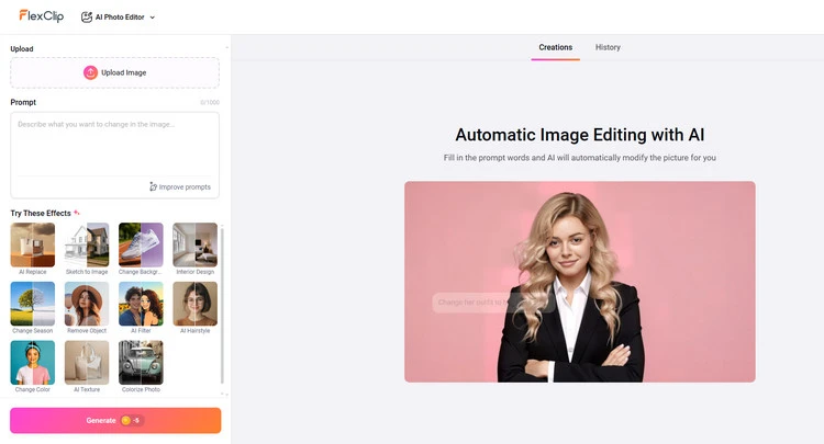 AI Image Editor - FlexClip