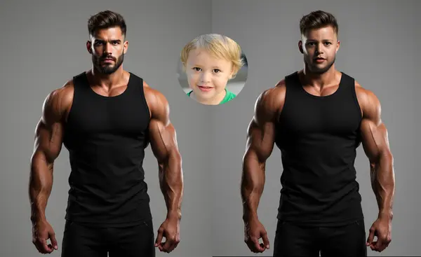 Swap Body with Muscular Example - FlexClip