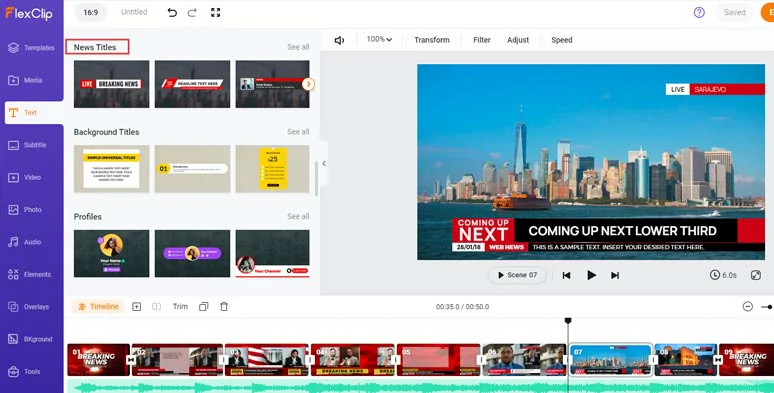 Use more breaking news lower thirds for your breaking news video project