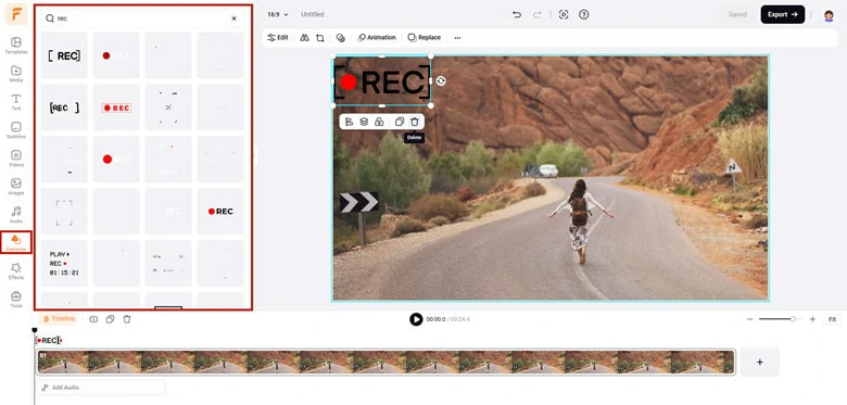 Find and Add the REC Items to Your Video