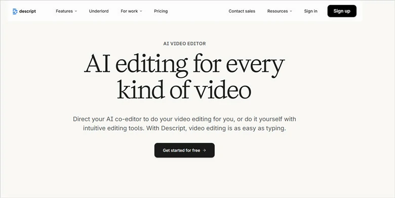 Alternative to CapCut on Desktop - Descript