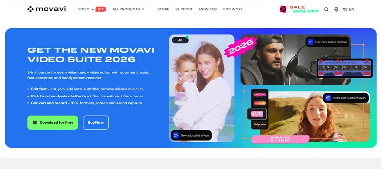 Alternative to CapCut on Desktop - Movavi