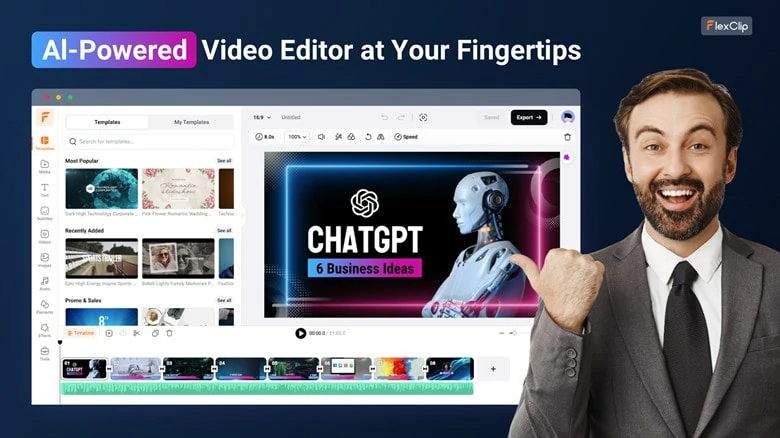 Alternative to CapCut Online - FlexClip
