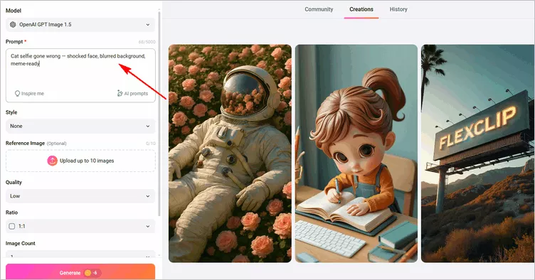 Generate AI Cat & Dog Selfie Meme with Text-to-Image: Text